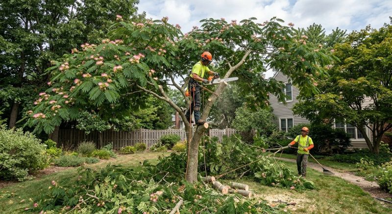 Mimosa Tree Removal in Bucks County, PA