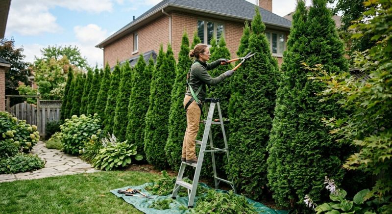 Arborvitae Pruning in Rockwall, TX