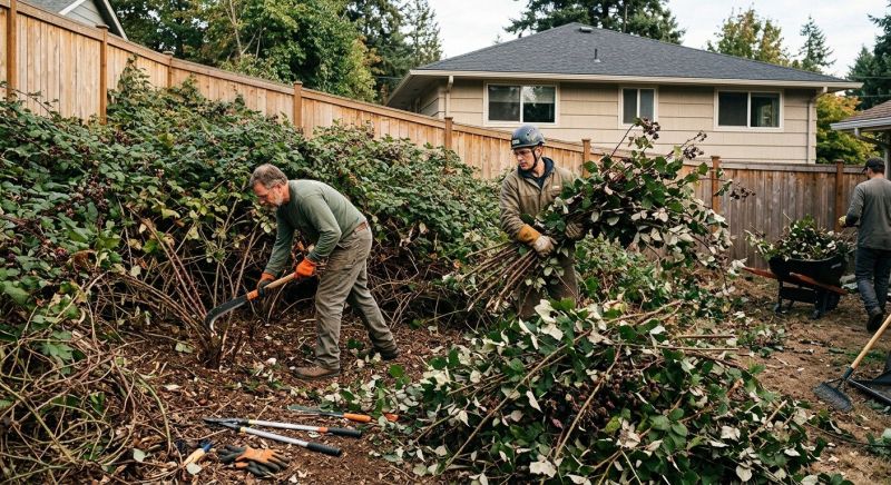 Blackberry Bush Removal in Rockwall, TX