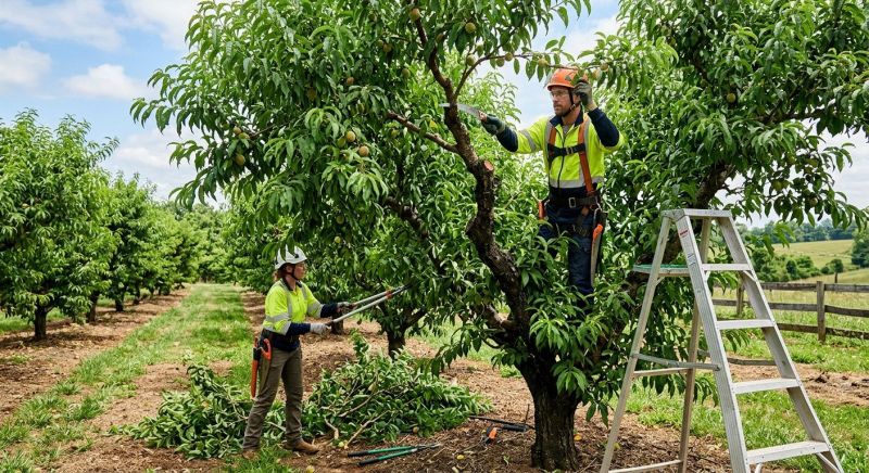 Peach Tree Pruning in Doylestown, PA
